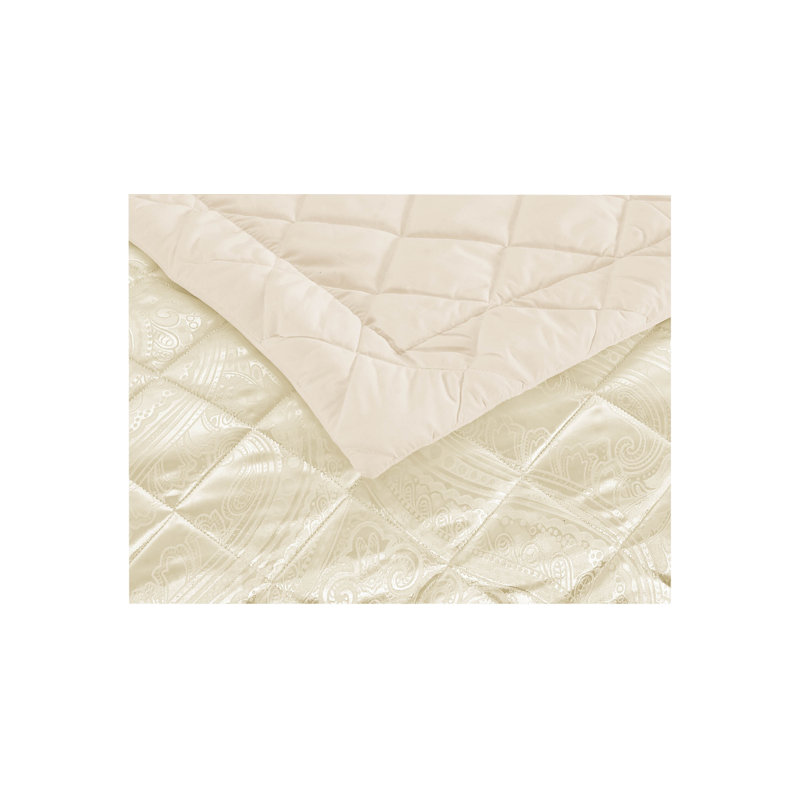 Cimarr No Pattern Bedspread, W250 x L250cm, Beige