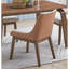 Ensemble de salle à manger 5 pièces moderne et moderne avec finition noyer, table rectangulaire et 4 chaises à oreilles style rétro