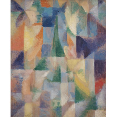 "Fenêtre donnant sur la ville" par Robert Delaunay - Toile tendue avec châssis