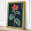 Rust Bloom on Navy Botanical - Wrapped Canvas-956376084-956376085