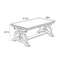 Table basse de style américain rétro