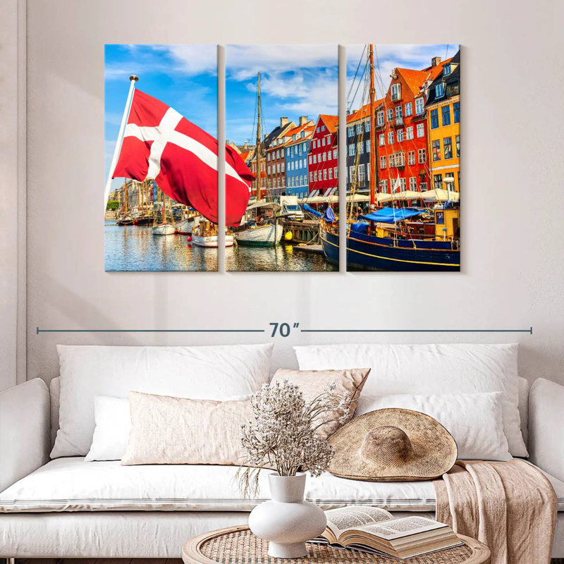 Mehar Copenhagen Port Boats, 32" H x 50" W