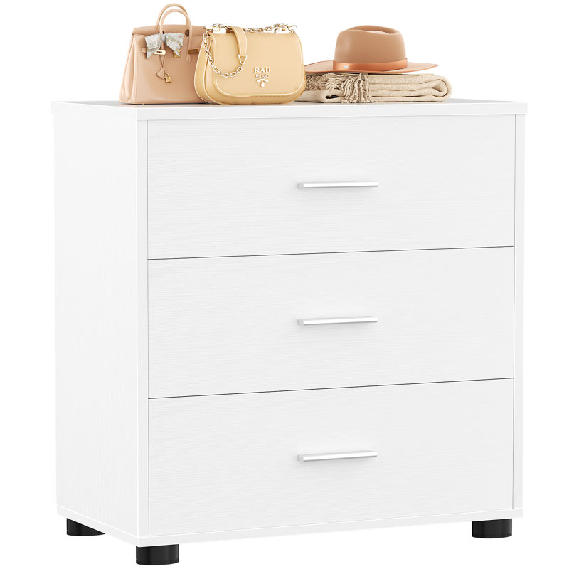 Commode pour chambre à coucher, salon ou bureau personnel, Blanc