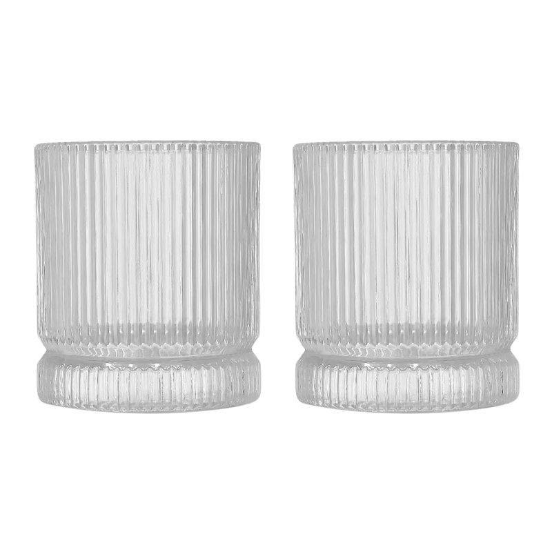 Zoha Borosilicate Glass Drinking Glass Set, 220ml