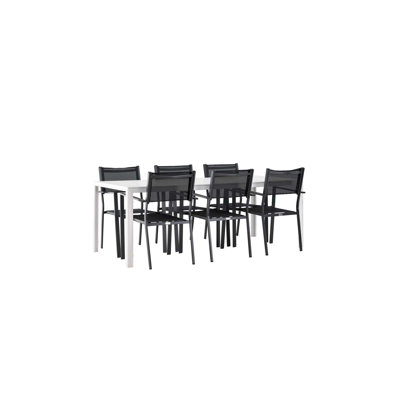 Kluesner 6 - Person Patio Dining Set Rectangular Table