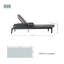 Chaise longue d'extérieur Bellaire L77,7 po