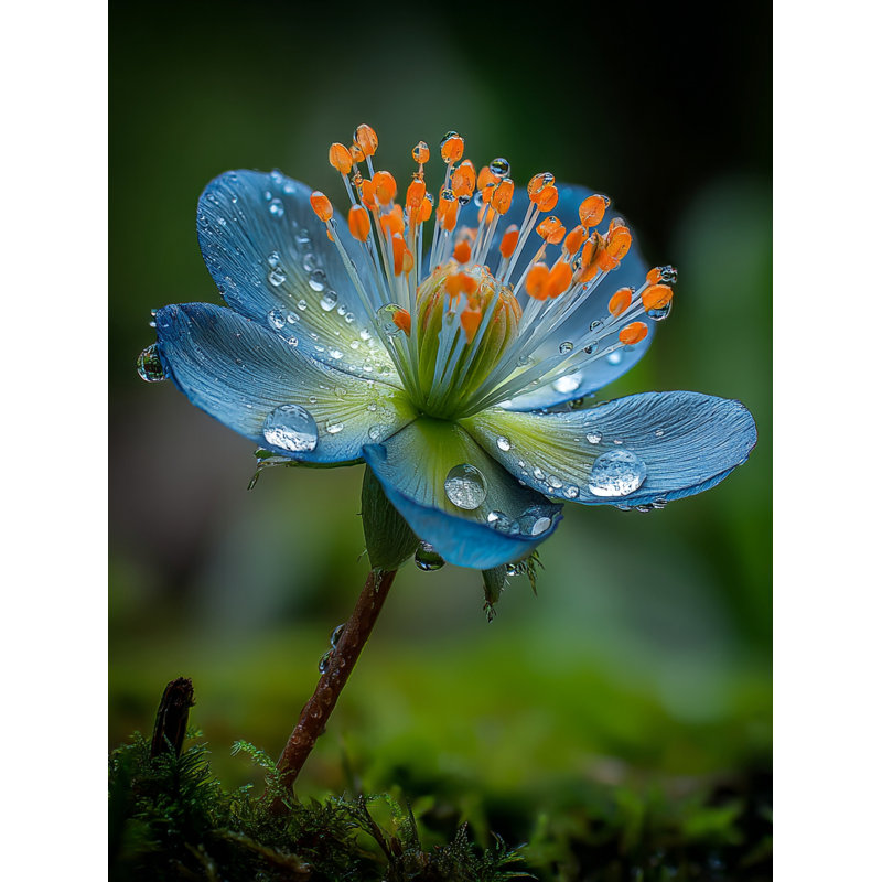 Celestial Petal Wrapped Canvas Wall Art