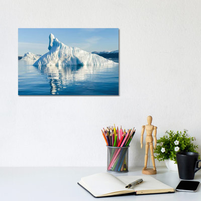 Icebergs in the Uummannaq Fjord System, Northwest Greenland, Denmark 1 Piece Wrapped Canvas Wall Art
