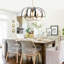 6 Lights Black And Gold Geometric Chandelier