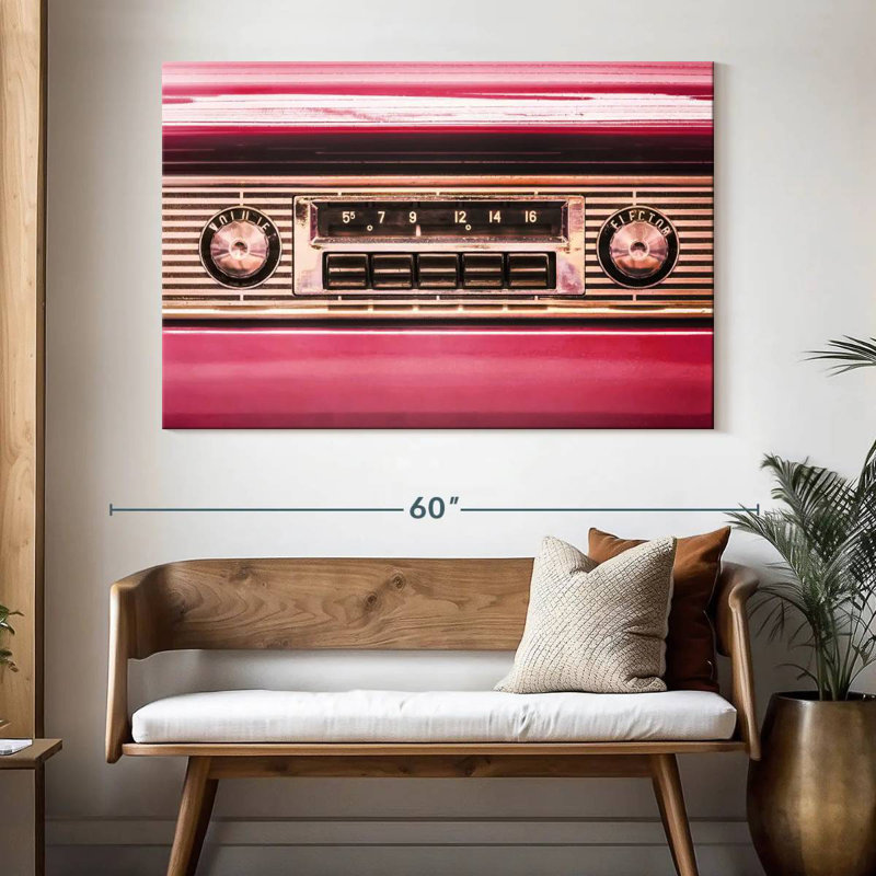 Abarca Retro Car Radio, 34" H x 51" W