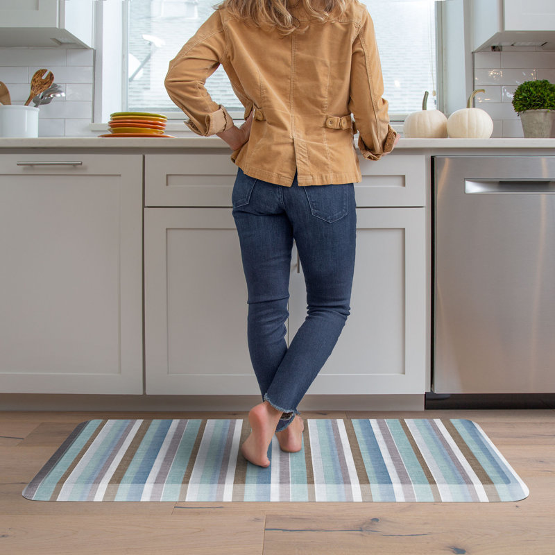 Tapis de cuisine anti-fatigue, motif Sunset Boulevard en paysage marin, Paysage marin, 20 po x 48 po