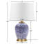 Lampe de table bleue en céramique