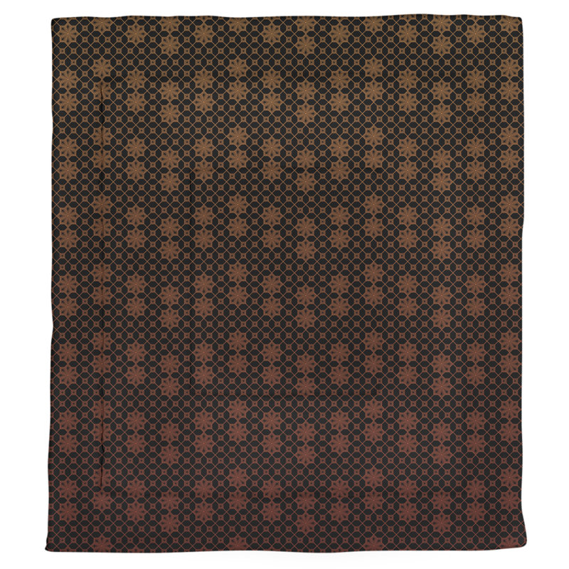 Katelyn Elizabeth Modern & Contemporary Polyester Geometric Shapes Comforter, Queen Comforter, Orange/Red
