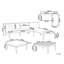 Wicker 3 - Person Garden Lounge Set with Cushions