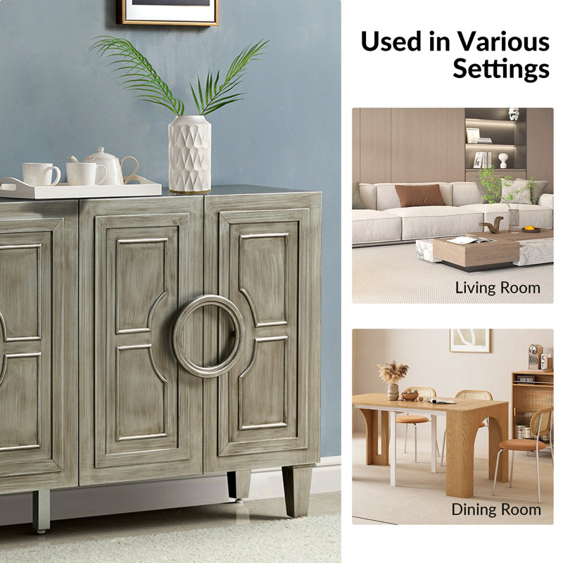 Dietrich 58" Wide Storage Sideboard