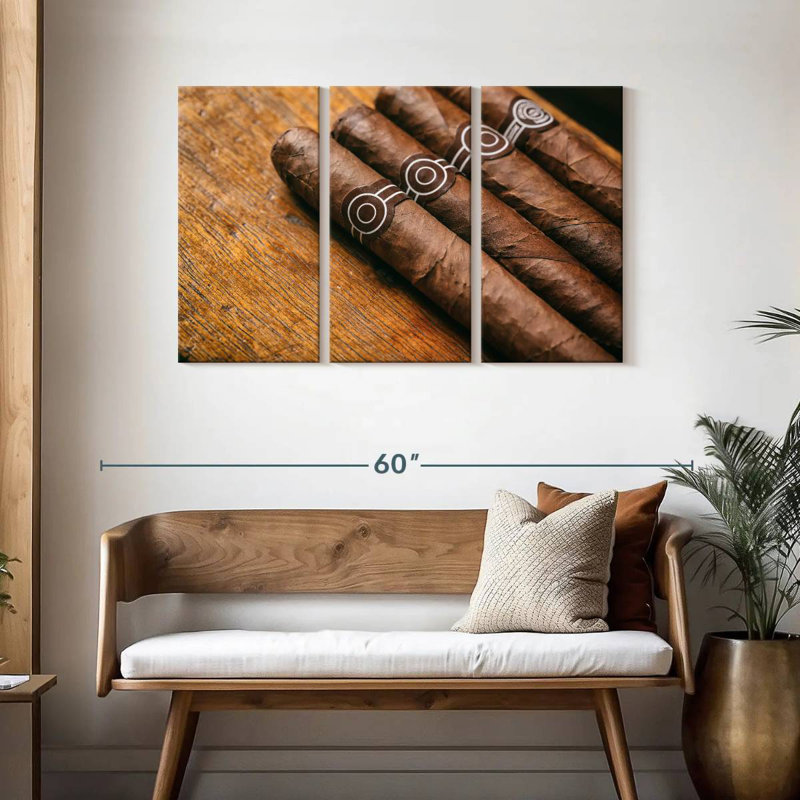 Senne Brown Cuban Cigars, 28" H x 45" W