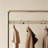 Stainless Steel Leather Rolling Coat Rack
