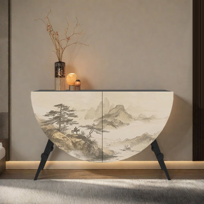 Armoire décorative en demi-cercle