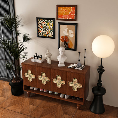 Vintage Solid Wood Storage Cabinet