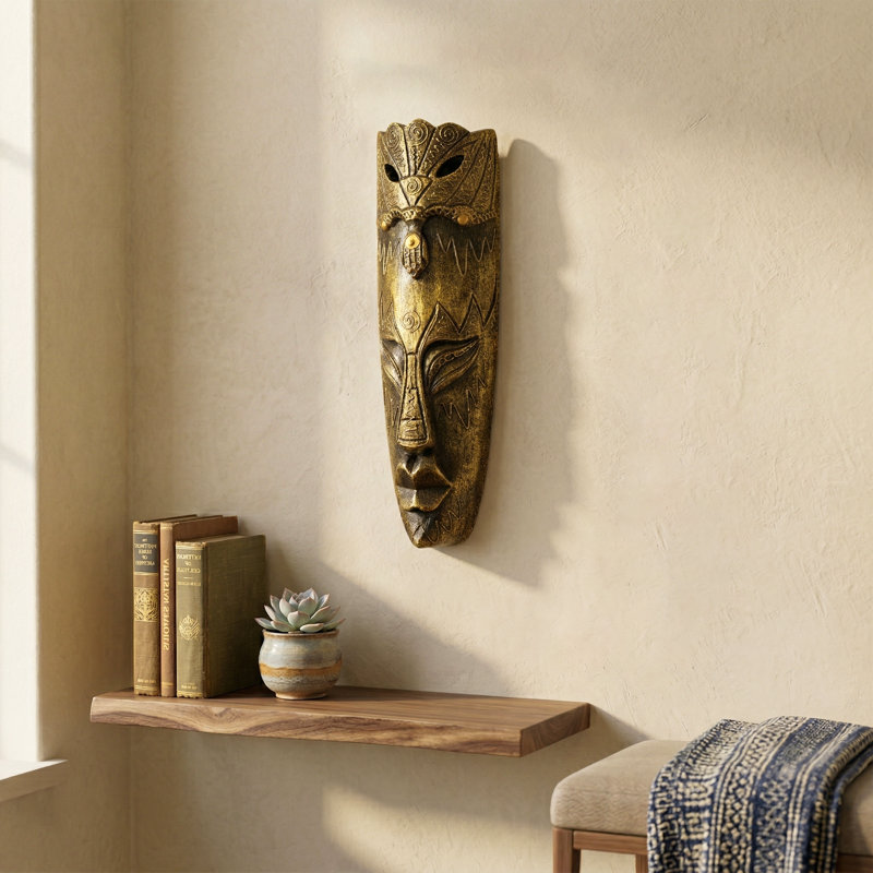 Handmade Boho Animals Wall Decor on Solid Wood, 20" H x 6" W x 3" D