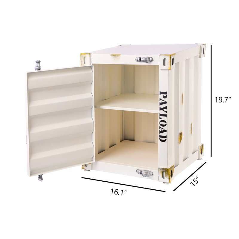 Table de bout Trenecia, Blanc