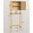 Over The Toilet Storage Cabinet With Charging Station, Space-Saving Toilet Rack, Bathroom Cabinet With Adjustable Inside Shelf And Bottom Stabilizer Bar