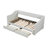 Twin XL to King Size Upholstered Daybed with Two Drawers, Beige