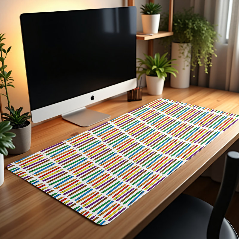 Polyester Desk Pad, 14.4x12.1