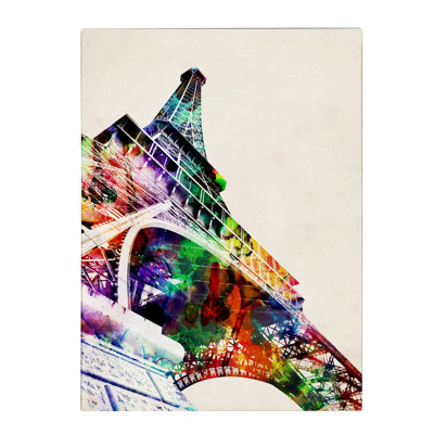 « eiffel tour eiffel » par michael tompsett, impression sur toile tendue encadrée