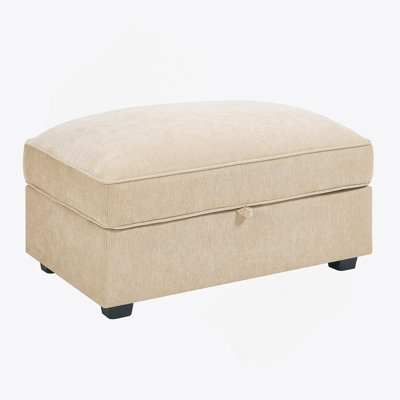Ottoman - Chenille-Wheat