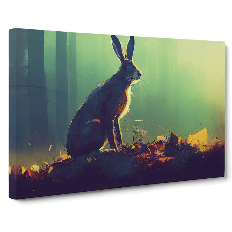 Hare Art Painting Vol.1 Abstract - Wrapped Canvas, 40cm H x 60cm W x 3cm D