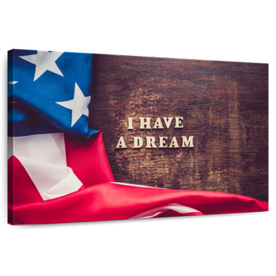 Lelend I Have A Dream American Flag