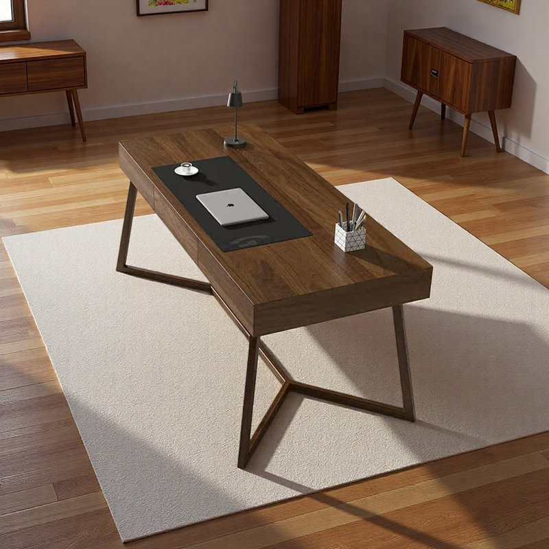 Bureau de luxe rétro haut de gamme, 29.13" H x 62.99" W x 29.52" D