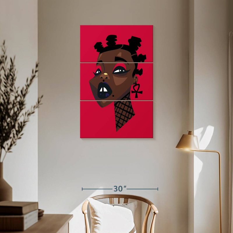 Femme Leisha Afro Punk, H 57 po x l 36 po