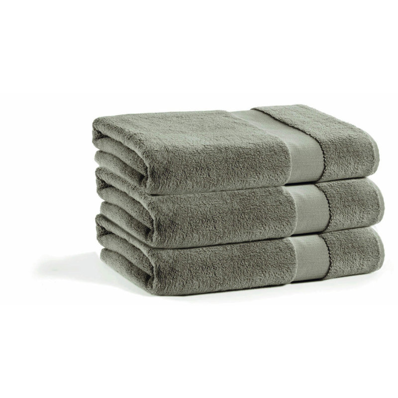 Essuie-mains doux et absorbant, gris chaud, 19,7 po x 35,4 po | Fabriqué en 80% coton et 20% bambou, 19,4 oz par verge | Parfait pour le bain, la salle de sport ou le spa, lavage en douceur et séchage par culbutage Instructions incluses