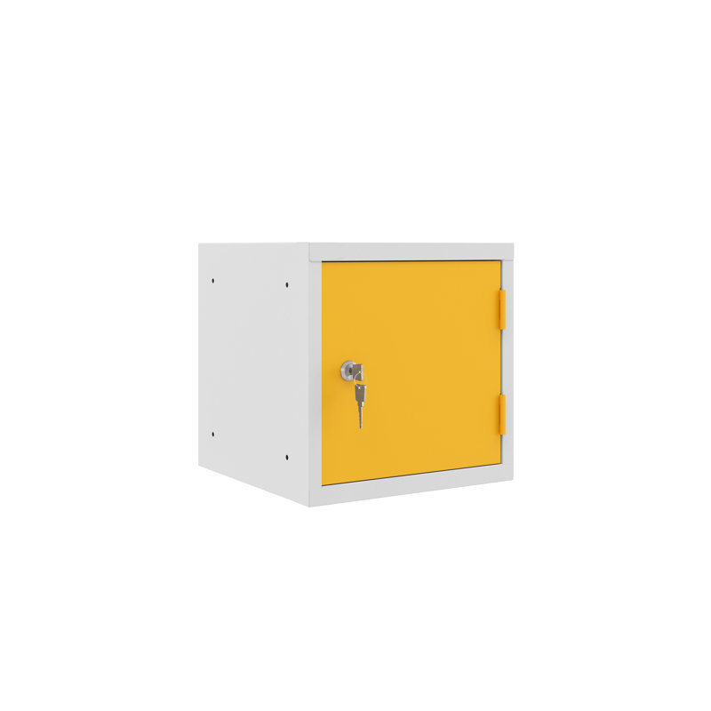 Casiers 12 "Stokes - casier 7035P - porte RAL 5010P, Jaune