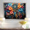 Teal Dream Catcher Dreams In - Dreamcatcher, art mural