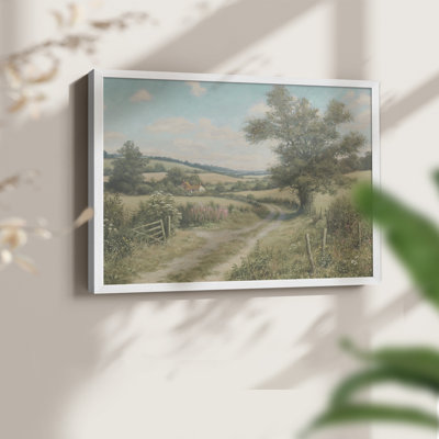 Paysages rétro-CLxxxviii - reproduction encadrée - réversible
