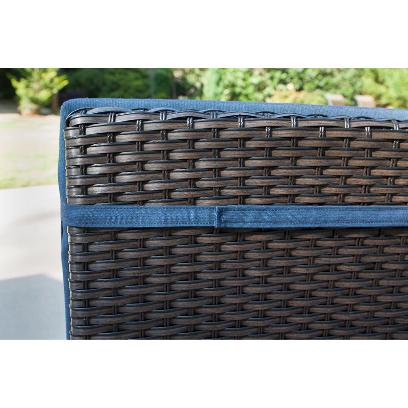 Sunbrella® Premium Outdoor Chaise Lounge Cushion, Spectrum Indigo Sunbrella® Plainweave