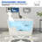 47" L x 27" W Modern Rectangular Freestanding Soaking Acrylic Small Bathtub with Integrated Seat, Non-Slip in Compact Bathrooms-64524318