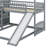 Twin Over Full Bunk Bed With Slide-842490950