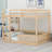 Wood Bunk Bed With Ladder-260069733
