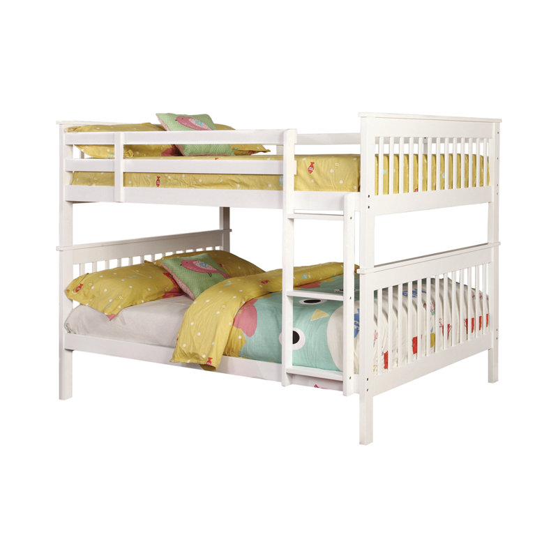 Kathlynn Kids Bunk Bed, Full over Full, White