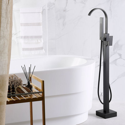 Imogene 1 Handle Floor Bath Filler with Diverter