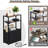 Narrow Side Table With Charging Station, Storage Bag, And Space-Saving Design