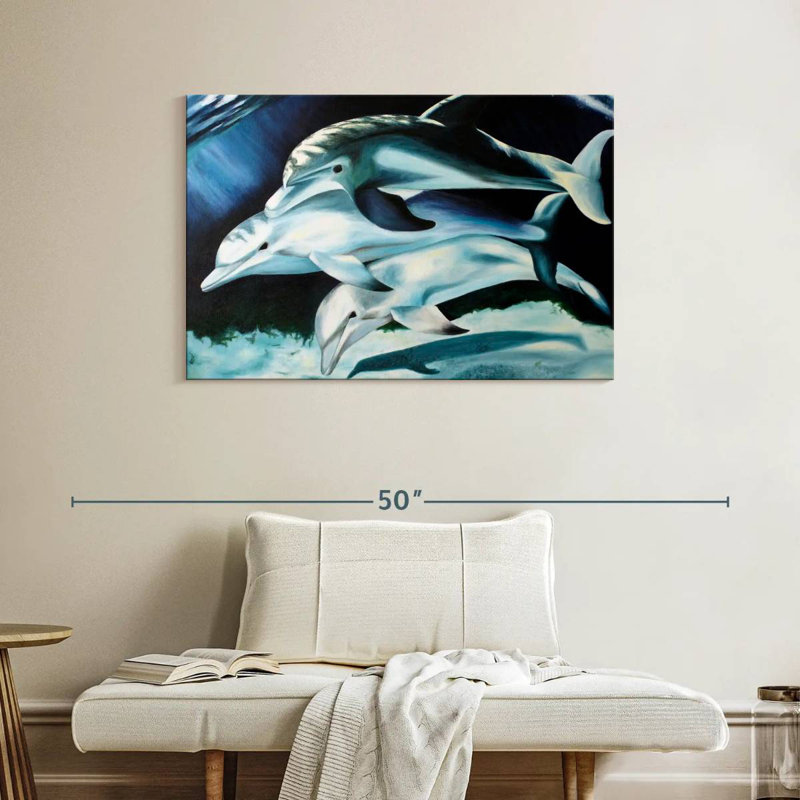 Brampt Dolphin Trio, 26" H x 39" W
