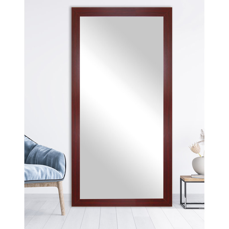 Engineered Wood Flat Wall Mirror, 33" x 70"