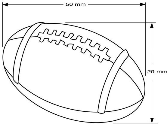 Poignée fantaisie rugby