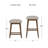 Dorreen Wood And Upholstered Square Backless Adjustable Height Swivel Stool-1389808205-1389808195
