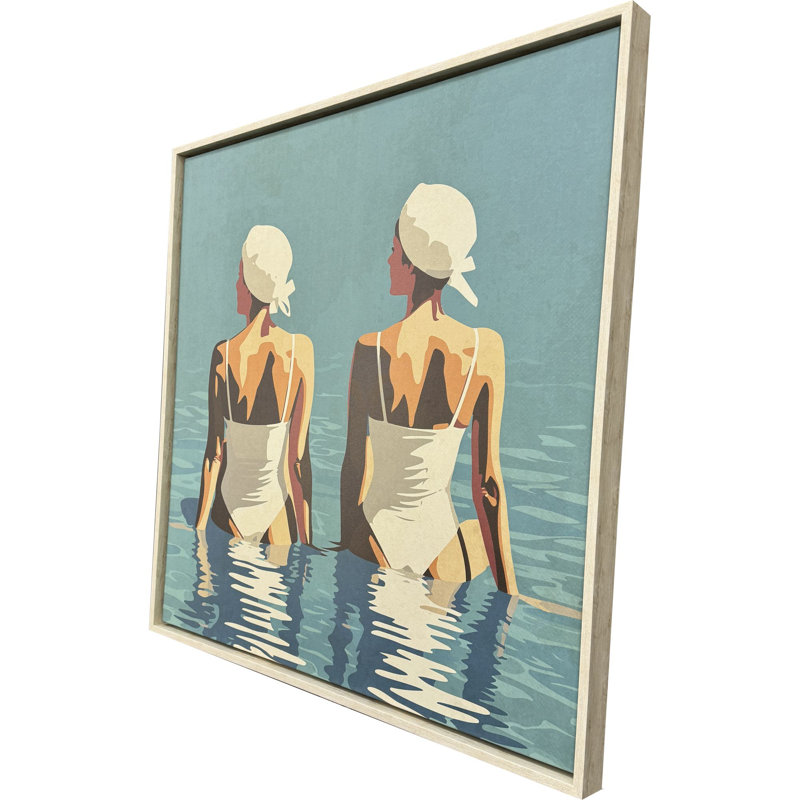 Deux amis à la plage, toile